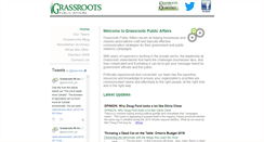 Desktop Screenshot of grassrootspublicaffairs.com